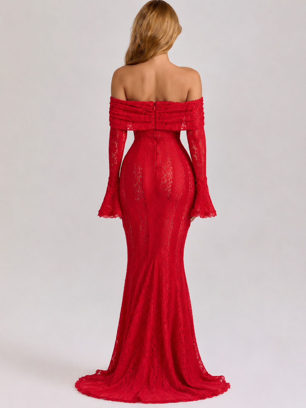 שמלת מקסי את'ריאל תחרה
